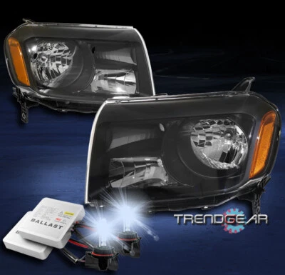 For 2012 2013 2014 2015 Honda Pilot SUV Replacement Headlights Black w/8000K HID - Bild 1 von 4