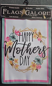 Nice Garden Flag 12" x 18" Double Sided "Happy Mothers Day" - Picture 1 of 1