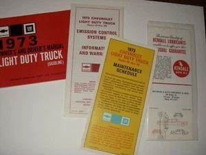 1973 Light Duty Truck Owner's Manual - Picture 1 of 3