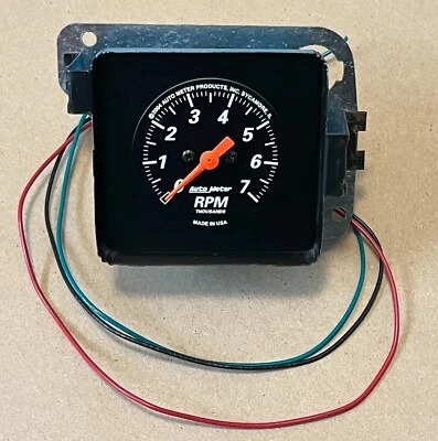 68 69 70 70 72 73 74 NOVA AUTO METER TACH TACHOMETER IN DASH CLOCK REPLACEMENT - Image 1 of 4