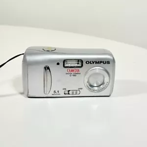 Olympus Camedia C-180 5.1MP Compact Digital Camera Silver Tested - Picture 1 of 13