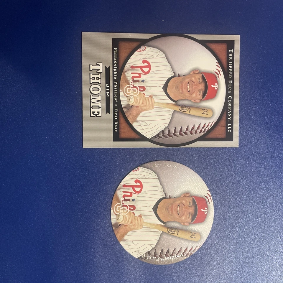 2003 Upper Deck Standing O Base & Die-Cut Jim Thome HOF #59 Phillies  - Image 1 of 4