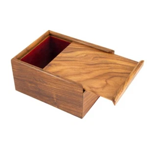 Wooden Chess Piece Case with Sliding Lid - Picture 1 of 4