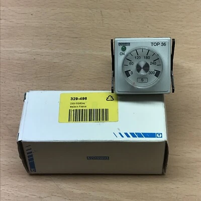 Crouzet 88888157 Top36 Timer Relay.  3-300s 200-240VAC 5A Octal RS 329-496 - Image 1 of 4