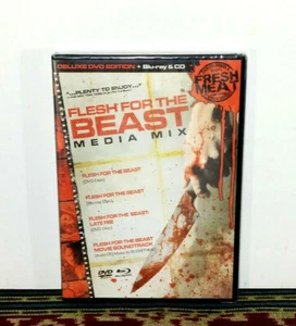 Flesh For The Beast, Media Mix 2 x DVD, Blu-Ray, CD - 2010, Horror - SEALED - Picture 1 of 2