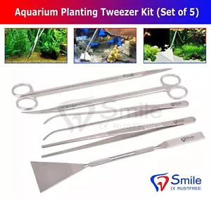 Deutsches Aquascaping Set Pflanzenschere Pinzette Spachtel Aquarium Aquarium Werkzeuge - Bild 1 von 7