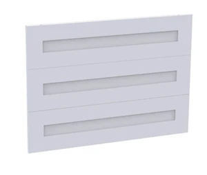 Homebase Fitted Bedroom Shaker 3 Drawer Chest Front - White - Picture 1 of 1