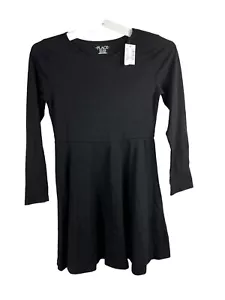 The Children’s Place Girls Black Long Sleeve Dress Sized 10/12 - Picture 1 of 4