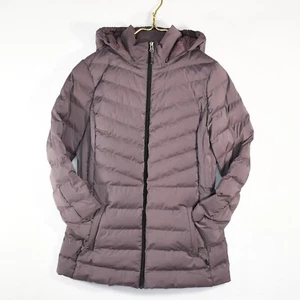 32 Grad Hitze Damen kleine abnehmbare Kapuze leichte wattierte Jacke verstaubar - Bild 1 von 16