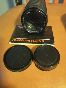 Vivitar 70-300mm 1: 4.2-5.8 MC Macro Focusing Zoom Lens With Original Manual - Picture 1 of 7