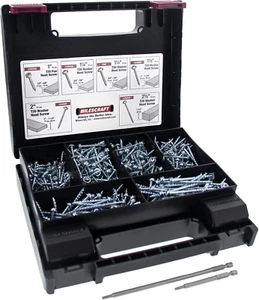 5200 Pocket Screw Kit- 700 Pieces T20 Pocket Hole Zinc Coated Screw Kit with 6 s - Picture 1 of 12