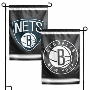 Brooklyn Nets 2 Sided Garden Flag 12 x 18 (1 Flag) - Picture 1 of 1