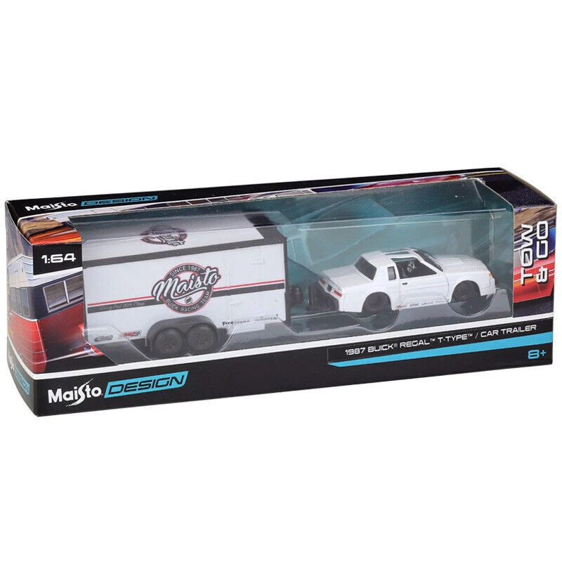 Hot 1:64 Trailer Set Series Simulation Alloy Flat Traction Trailer Car Model - Image 1 of 4