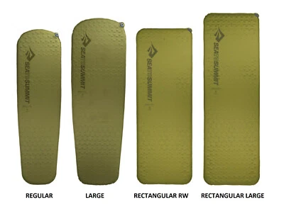 SEA TO SUMMIT CAMP MAT SI 4 SEASON SELF INFLATING COMPACT SLEEPING MAT - OLIVE - Image 1 of 4