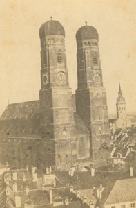 Deutschland München Frauenkirche Dom altes anonymes CDV Foto 1860er Jahre - Bild 1 von 2