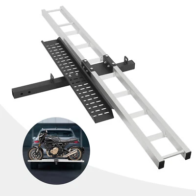 204kg/450lbs Motorcycle Carrier Aluminum Hitch Carrier For Dirt Bikes Bracket Foto 1 de 4