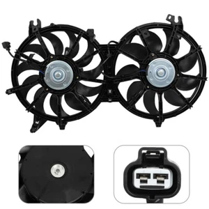 Conjunto de doble ventilador de refrigeración condensador radiador motor para Nissan 370Z Infiniti Q70 - Imagen 1 de 10