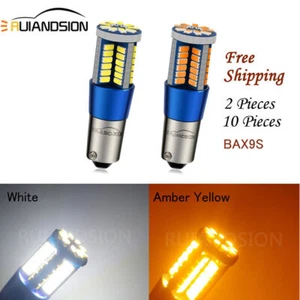 9-30V BAX9S LED Bulb 570LM H6W Canbus Free Parking Lamp License Plate Light - Picture 1 of 11
