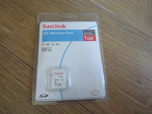 Sandisk Official Nintendo Wii 1GB SD Memory Card New/Sealed - Picture 1 of 2