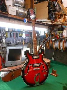 Vintage 1960's Cresent /Encore / Teisco Hollowbody Electric Guitar Made in Japan - Picture 1 of 10