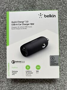 Official Belkin 18W Quick Charge USB Car Charger