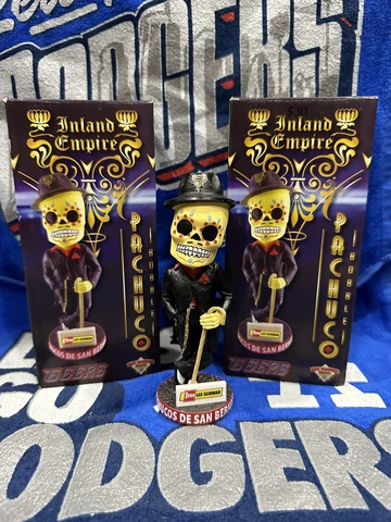Inland Empire IE 66ers Pachuco Sugar Skull Bobblehead 7/9/22 Cover