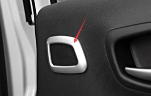 ABS Chrome Rear Door Sound Speaker Cover Trim For 2017-2021 JEEP Compass 2pcs - Picture 1 of 2