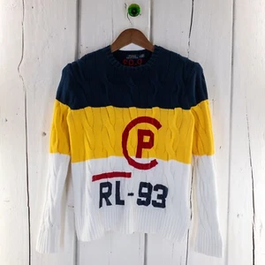 Polo Ralph Lauren Suéter Tejido con Cable Cuello Redondo Jersey RL 93 P 93 Mujer Pequeño - Imagen 1 de 16
