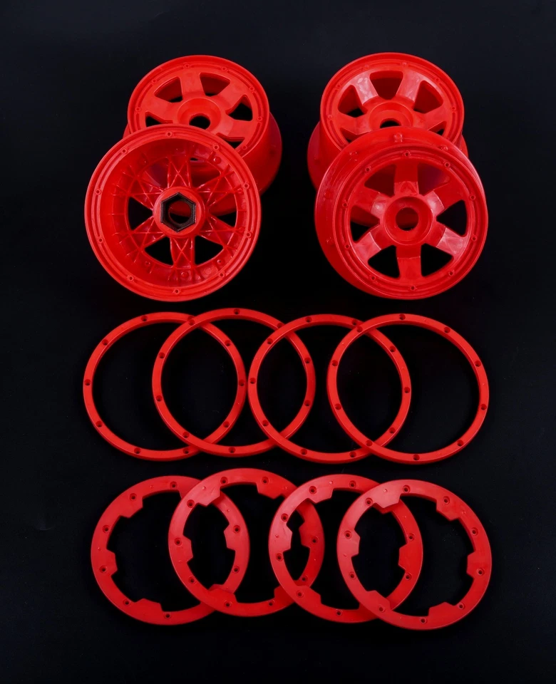 Wheel Rim Beadlock Ring Set Nylon Plastic Fit for 1/5 HPI RV KM BAJA 5B - Image 1 of 1