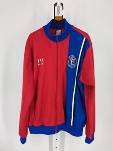 FK Ekranus Adidas Soccer Red Blue Lithiuania Zip Jacket 2XL Baltic Cup Champ - Picture 1 of 7
