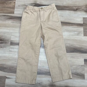 J Crew Crewcuts Pants Boys 6 Khaki Adjustable Chino 100% Cotton - Picture 1 of 9