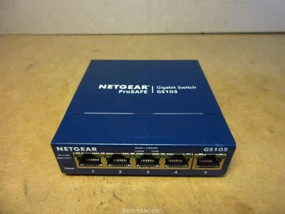 Netgear GS105 v2 ProSafe 5-Port Fast Ethernet Switch 10/100 Mbps LAN - EXCL PSU - Bild 1 von 4