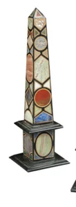 18" Marble Obelisk Pietra Dura Mosaic Inlay antique home decor b - Picture 1 of 4