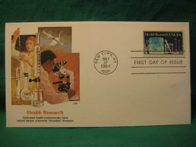 First Day of Issue-Fleetwood Cachet-20c Health Research-Scott #2087 - Image 1 of 2