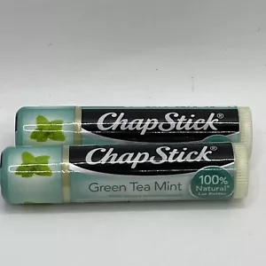 Chapstick Menge 2 Grüntee Minze Lippenbutter Neu und Versiegelt 0,15 Unzen Tuben - Bild 1 von 1