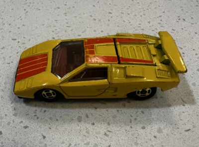Ultra Rare TOMICA (TOMY) 1978 No F50 LAMBORGHINI COUNTACH LP500S (Japan) Yellow - Image 1 of 4