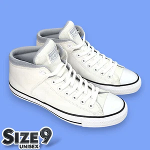 Converse Chuck Taylor All Star Street Mid - White Wolf Grey - SAMPLE RARE - Picture 1 of 14