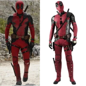 Deadpool 3 Wade Wilson Cosplay Kostüm Overall Maske Gürtel Schultergurt Outfit - Bild 1 von 32