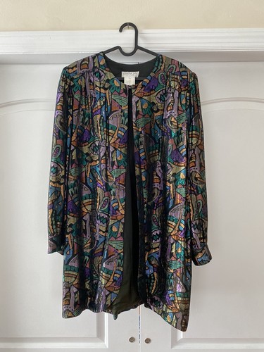 Giacca vintage Givenchy metallizzata anni 80 taglia 42