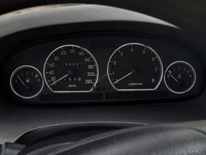 For Daewoo Nubira I J100 Polished aluminum rings for the dashboard gauge set x4 - Bild 1 von 5