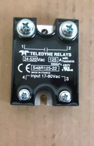 Teledyne Industrial SSR Relè 17-80 VAC Ingresso 24-520 VAC Uscita, P/N S48R125-22 - Foto 1 di 7