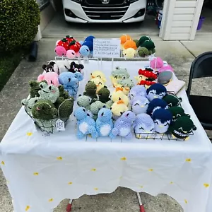 Handmade Crochet stuff animals, pick your choice, with 10% discount if buying 2 - Picture 1 of 22