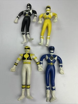 Lote De 4 Figuras Bendy Mighty Morph De Colección Power Rangers Saban Henry Gordy 1994 Foto 1 de 4