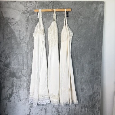 Lote de 3 Vestidos Sin Mangas Vintage Van Raalte Talla 32 Lorrain Talla 36 Vanity Fair Talla 36 Foto 1 de 4