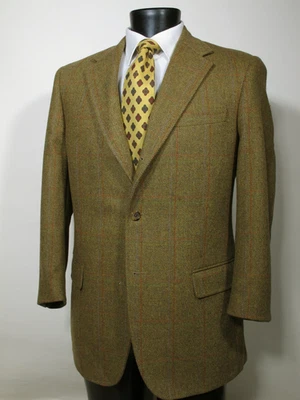 J Press Pressidential British Tan Tweed Sport Coat 42R 3/2 Roll Heavy Wool - Image 1 of 4