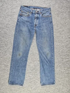 Vintage 90s Levi's 501 Jeans Men's 32x32 Straight Fit Y2K Dad Jean Button Fly  - Picture 1 of 15