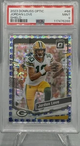 PANINI Donruss Optic #68 NFL Shield Jordan Love 2023 PSA 9 28/32 - Imagen 1 de 2