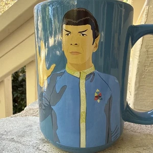Star Trek Spock-Live Long and Prosper - 15 Unzen Keramik Kaffeebecher Zak! Designs - Blau - Bild 1 von 5