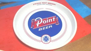 De colección --Bandeja de cerveza Stevens Point-Blanco-Azul-Rojo--CERVEZA POINT- Buen estado - Imagen 1 de 6