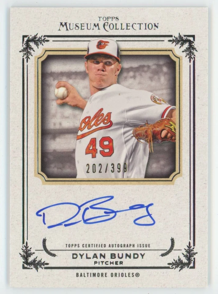 Dylan Bundy 2013 Topps Museum Collection Auto /399 A #AA-DBU Baltimore Orioles - Image 1 of 2
